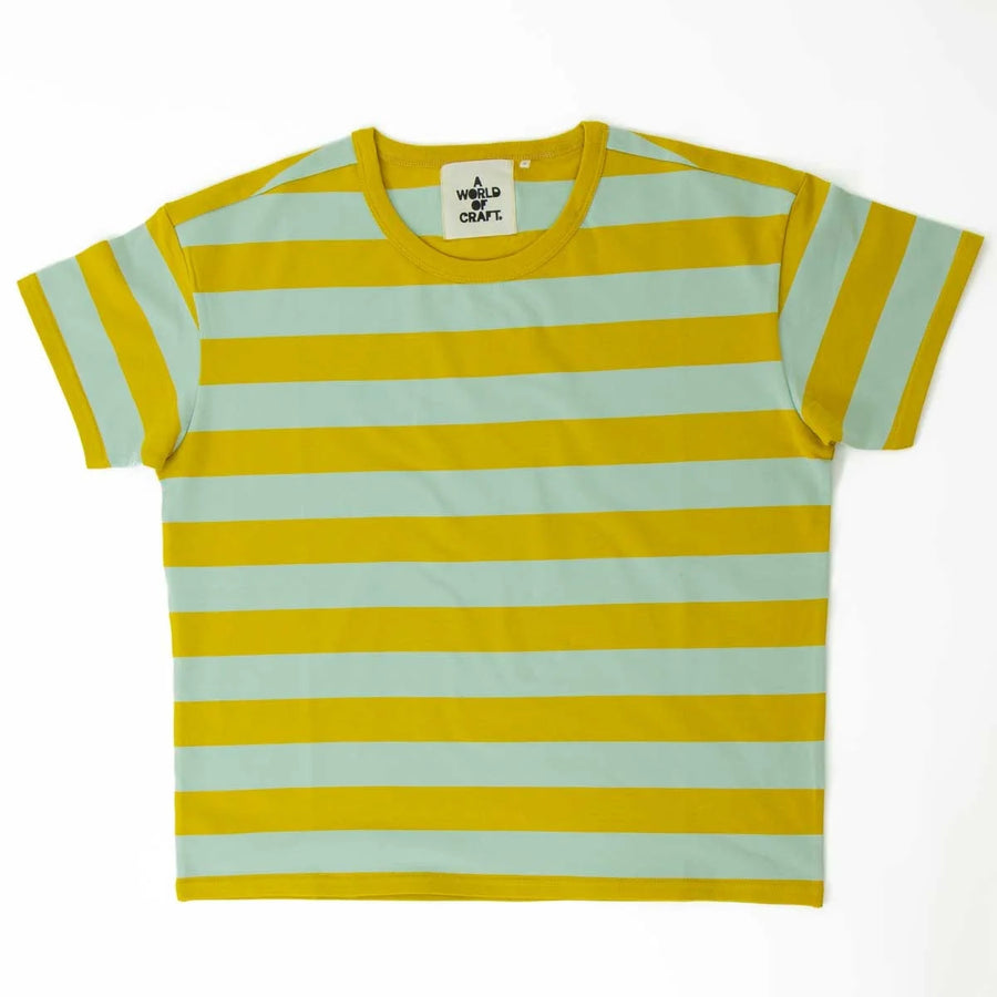 T-Shirt - Mint/Mustard
