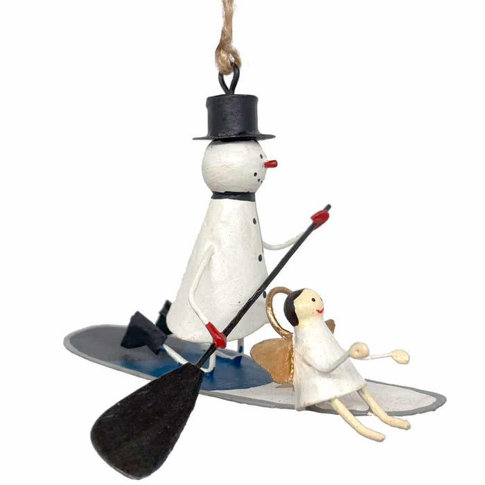Snemand På Paddleboard