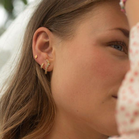 Petit Harlekin Earring Piece Gold