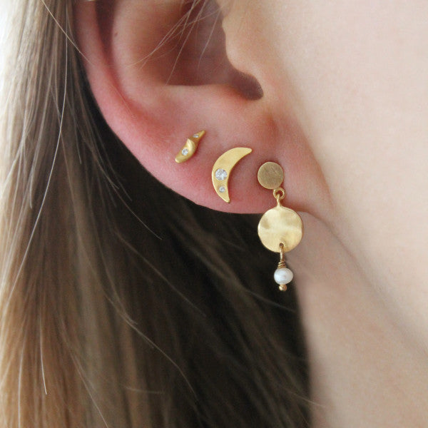 Petit Bella Moon Earring Gold