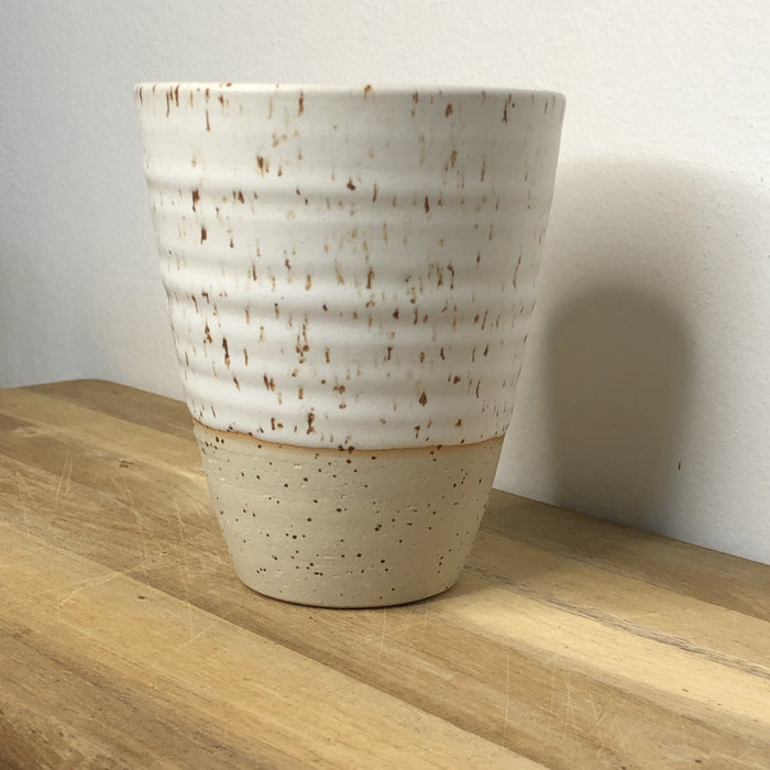 Latte krus - Hvid