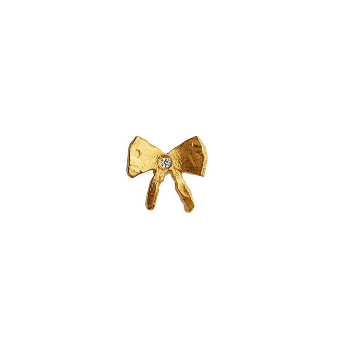 Petit Bow Earring with stone