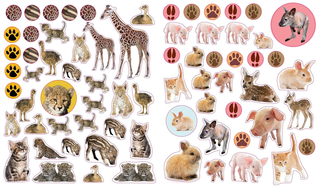 Stickersbog - Baby Animals