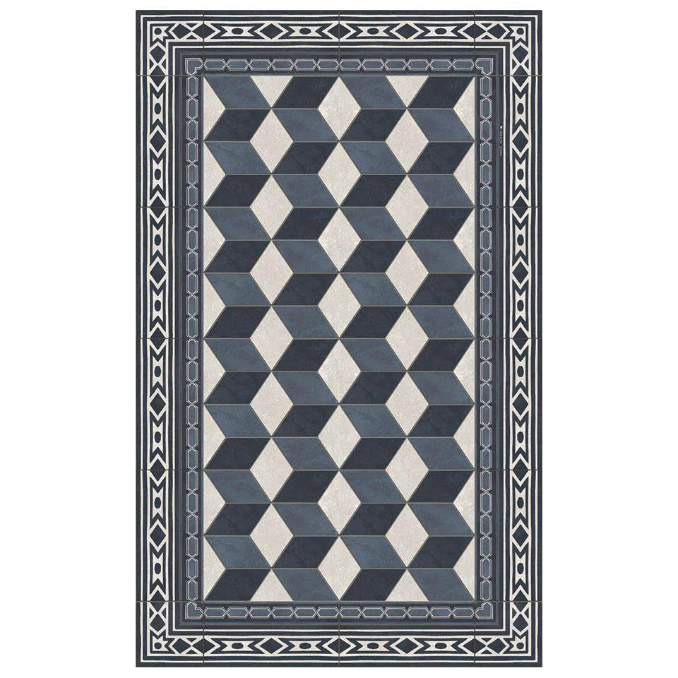 Vinyl måtte - Bauhaus Indigo Concrete