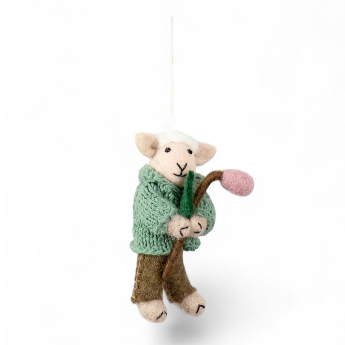 Sheep With Twig