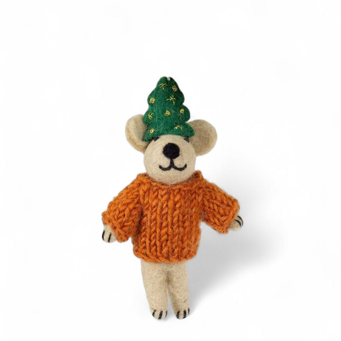 Bear With Christmastree  Hat