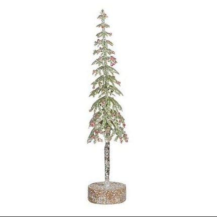Glimmer Træ Med Julepynt
