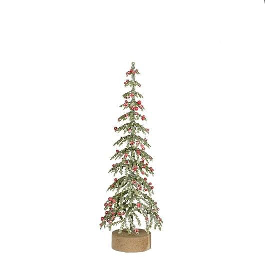 Glimmer Træ Med Julepynt