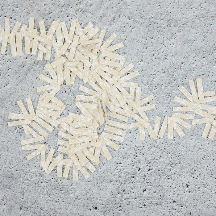 Glitter guirlande - Offwhite/hvid