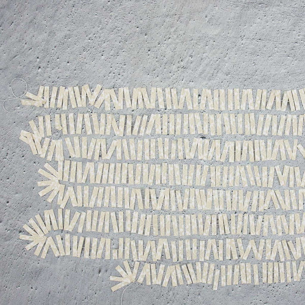 Glitter guirlande - Offwhite/hvid