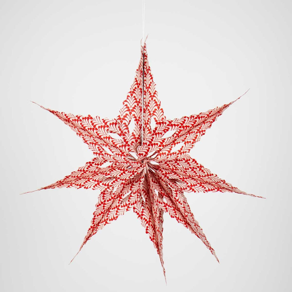 Star - offwhite/Rød