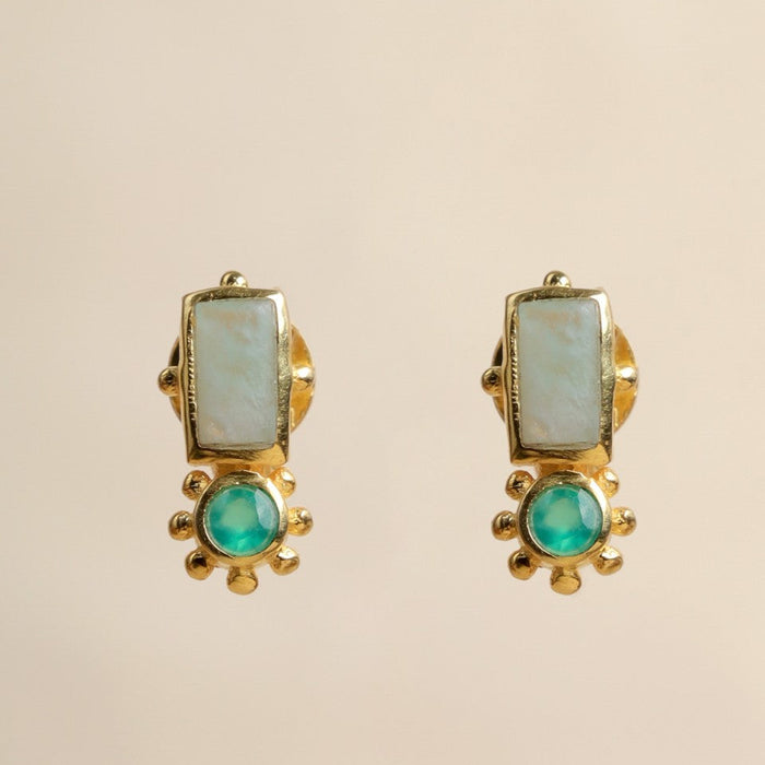 Stud - Guarani amazonite