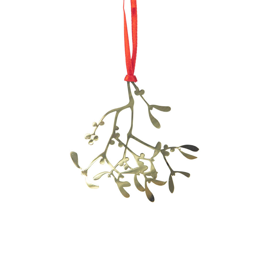Guld Ornament - Mistel