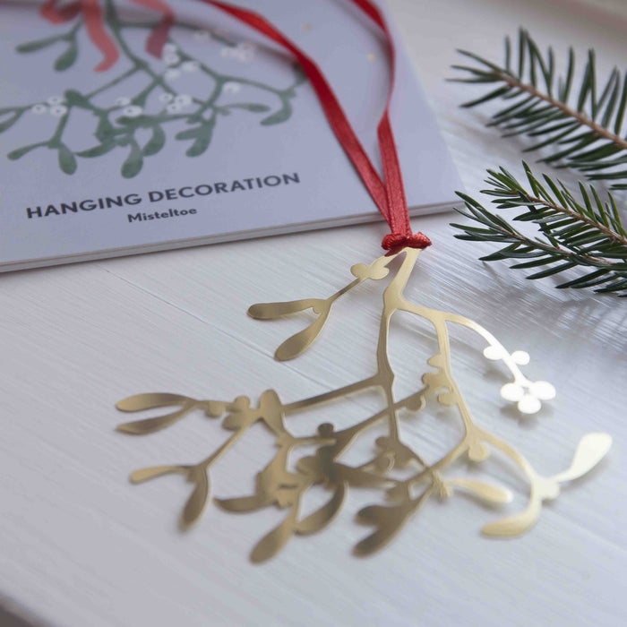 Guld Ornament - Mistel