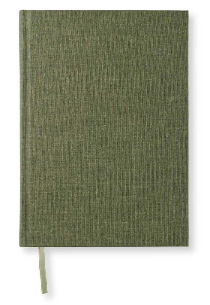 Notesbog A5 -  Blanke sider, Khaki Green